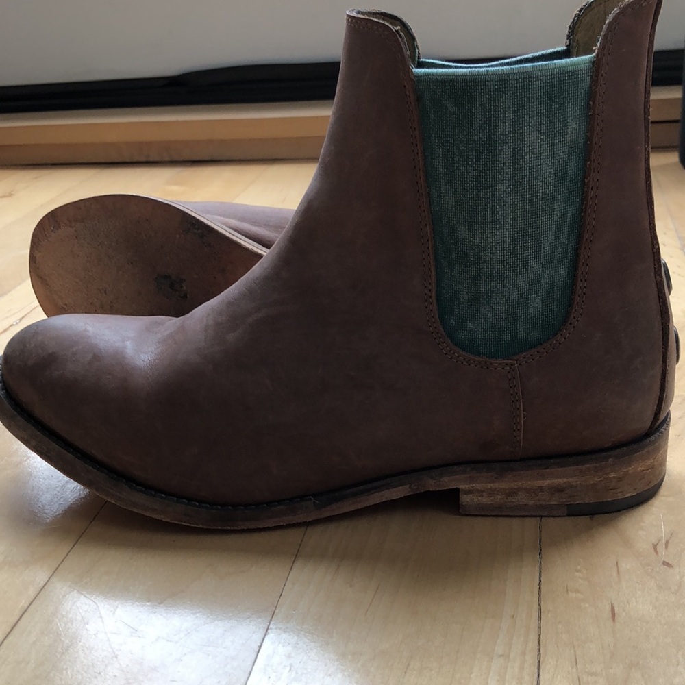 Free People Brown Leather Booties - Picture 4 of 6